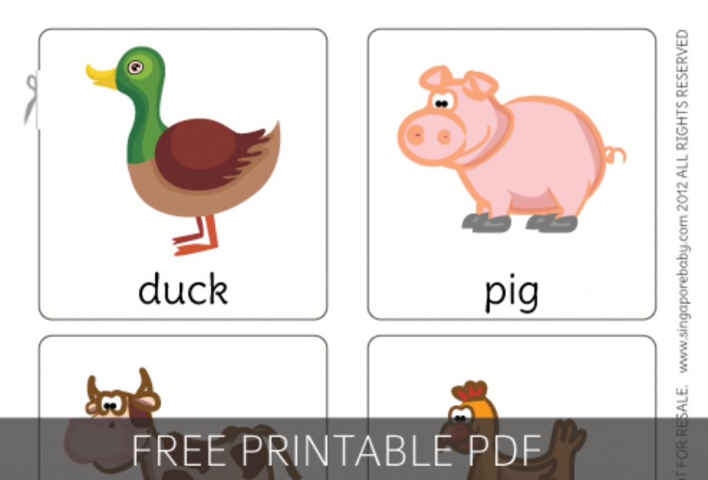 Free Printable Pdf Farm Animals Flashcards | Julianna | Farm Animals | Free Printable Farm Animal Flash Cards