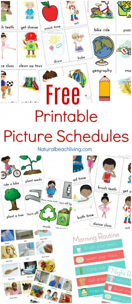 Free Printable Picture Schedule Cards - Visual Schedule Printables | Free Printable Picture Schedule Cards