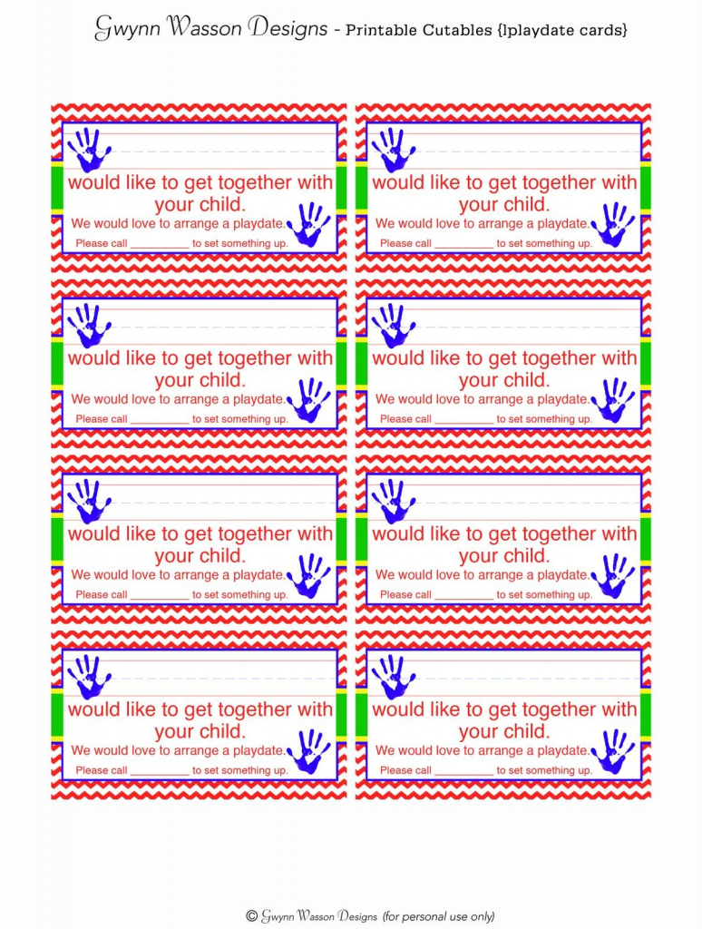 Free Printable Play Date Request Cards &amp;amp; Other Cute Printables | Free Printable Play Date Cards