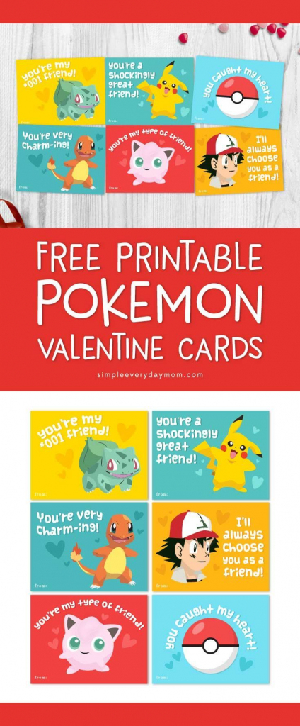 Free Printable Pokemon Valentines Cards Your Kids Will Be Begging | Pokemon Valentine Cards Printable