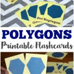 Free Printable Polygon Flashcards | Look! We're Learning | Geometric Shapes Printable Flash Cards