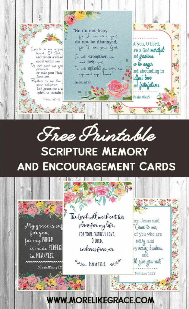 Free Printable Scripture Cards | Church Crafts | Free Printable Scripture Cards