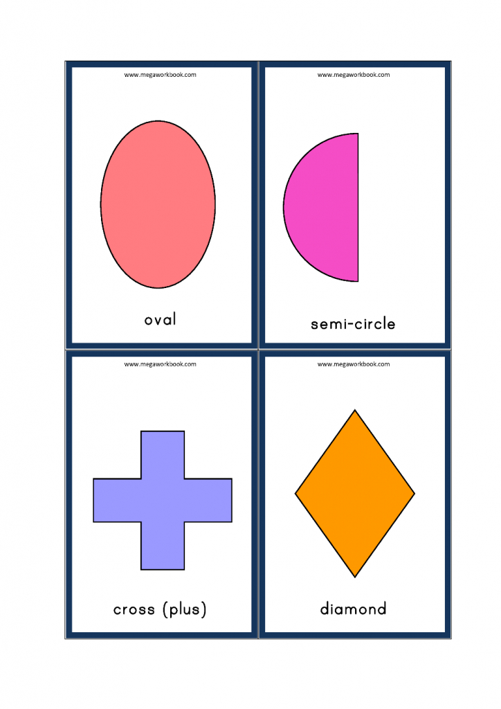 Free Printable Shapes Flashcards For Preschoolers And Kindergarten | Printable Shapes Flash Cards
