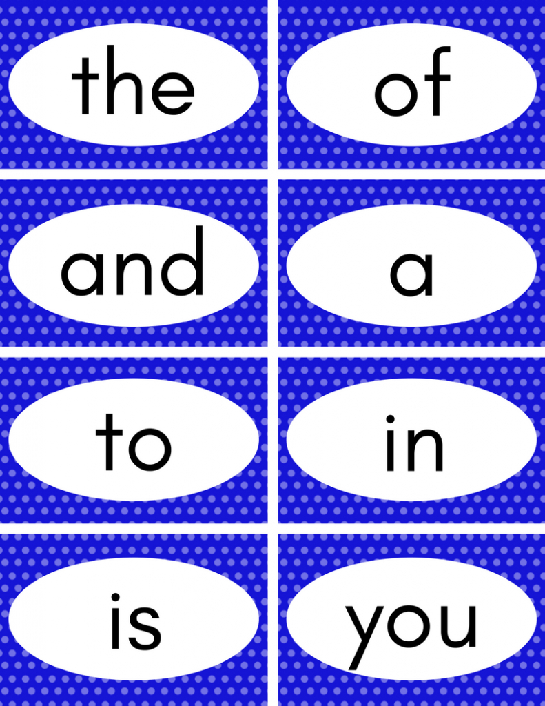 Free Printable Sight Word Flash Cards | Teacher | Sight Word | Sight Words Flash Cards Printable