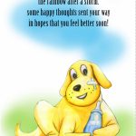 Free Printable   'some Happy Thoughts' Get Well Card | Get Well | Feel Better Card Printable