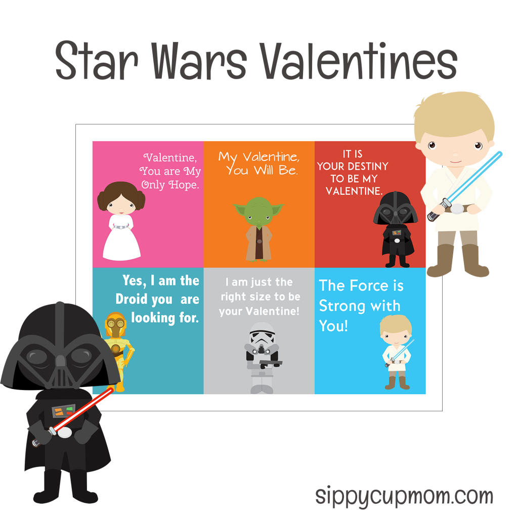 Free Printable Star Wars Valentine&amp;#039;s Day Cards - Sippy Cup Mom | Free Printable Valentines Day Cards For Mom And Dad