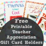 Free Printable Teacher Appreciation Gift Card Holders | Free Printable Teacher Appreciation Cards
