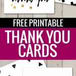Free Printable Thank You Cards | Freebies | Printable Thank You | Free Printable Custom Thank You Cards