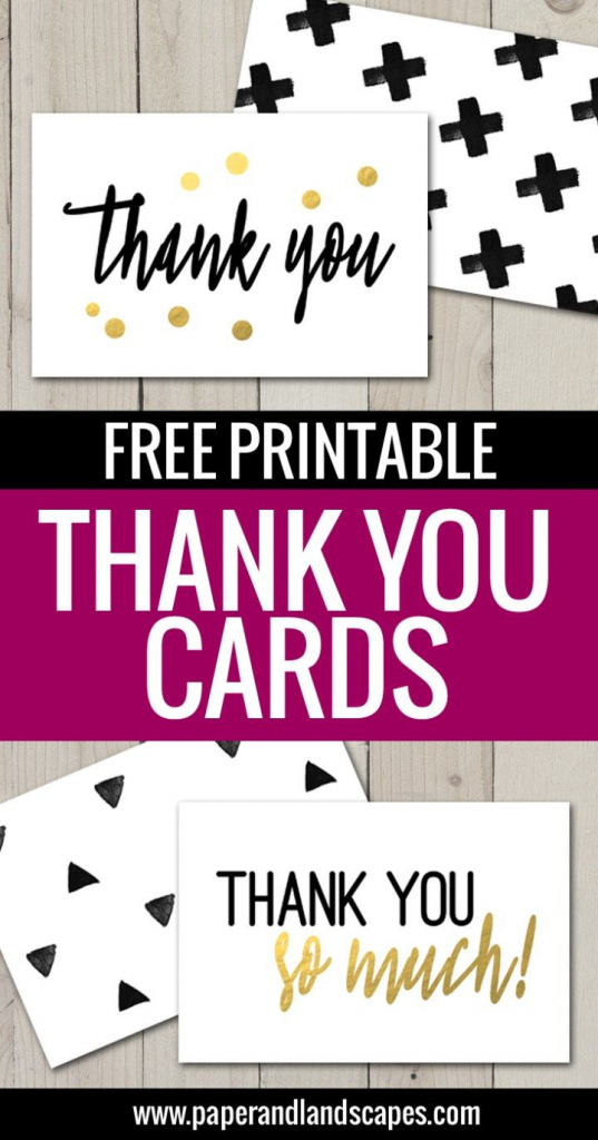 Free Printable Thank You Cards | Handlettering - Printable Thank You | Thank You Card Free Printable Template