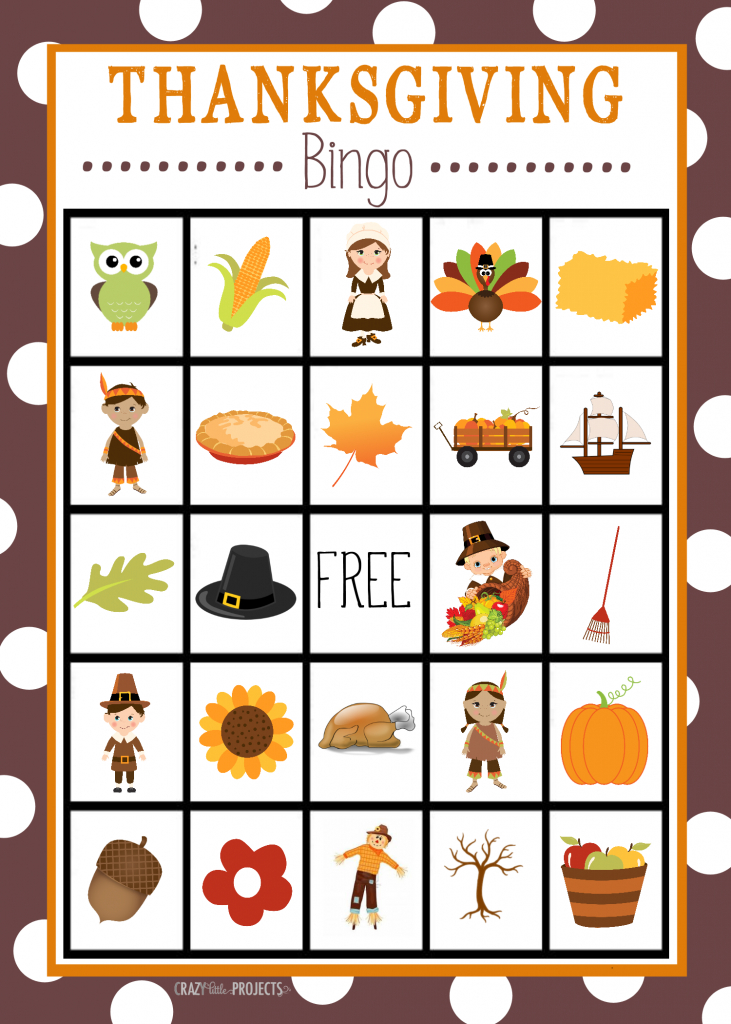 Free Printable Thanksgiving Bingo Game | Craft Time | Christmas | Thanksgiving Cards For Kids Printable