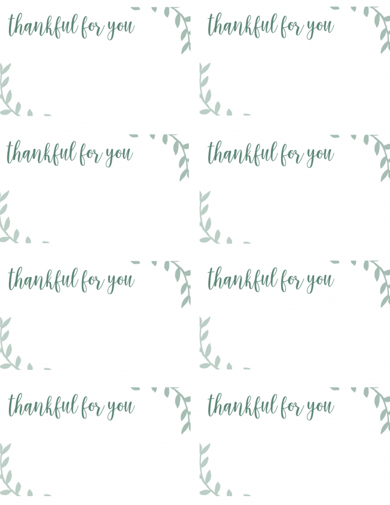 Free Printable Thanksgiving Place Cards -- Also Great For Cupcake | Free Printable Thanksgiving Place Cards