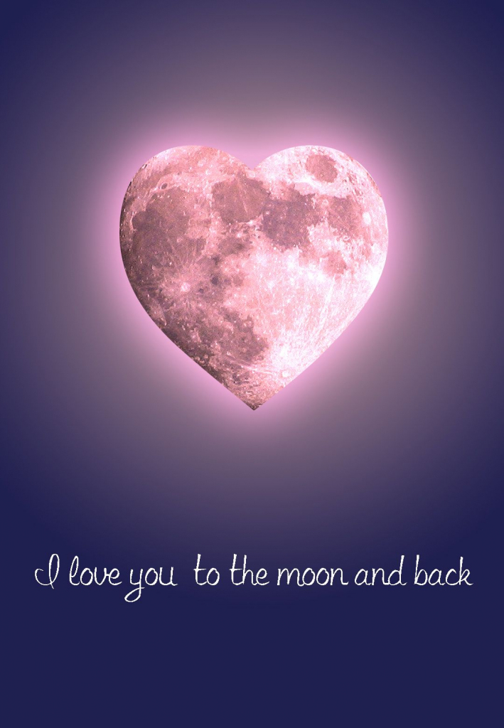 Free #printable &amp;#039;to The Moon And Back&amp;#039; #love Greeting Card | Free | Free Printable Love Greeting Cards