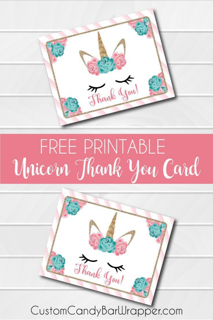 Free Printable Unicorn Thank You Cards In 2019 | Addie&amp;#039;s Wishes | Free Printable Mermaid Thank You Cards