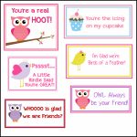 Free Printable Valentine's Cards (A Lot Of Them | Diy Owl Printabes | Printable Valentine Cards For Kids