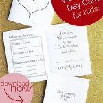 Free Printable: Valentine's Day Card For Kids | Valentine's Day | Free Printable Valentines Day Cards For Parents