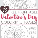 Free Printable Valentine's Day Coloring Pages For Adults And Kids | Printable Adult Valentines Day Cards