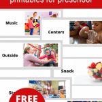 Free Printable Visual Schedule For Preschool   No Time For Flash Cards | Free Printable Schedule Cards For Preschool
