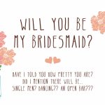 Free Printable Will You Be My Bridesmaid Cards | Free Printables | Free Printable Will You Be My Bridesmaid Cards