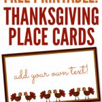 Free Printables: Thanksgiving Place Cards   Home Cooking Memories | Free Printable Thanksgiving Place Cards