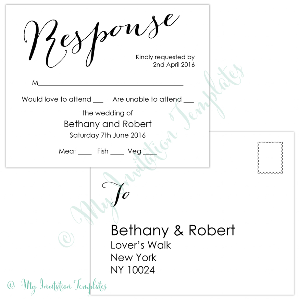 Free Rsvp Card Templates - Kleo.bergdorfbib.co | Free Printable Rsvp Cards