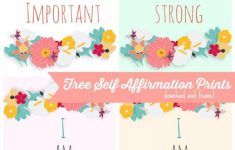 Free Self Affirmation Printables: Print Some Positivity – | Free | Free Printable Positive Affirmation Cards