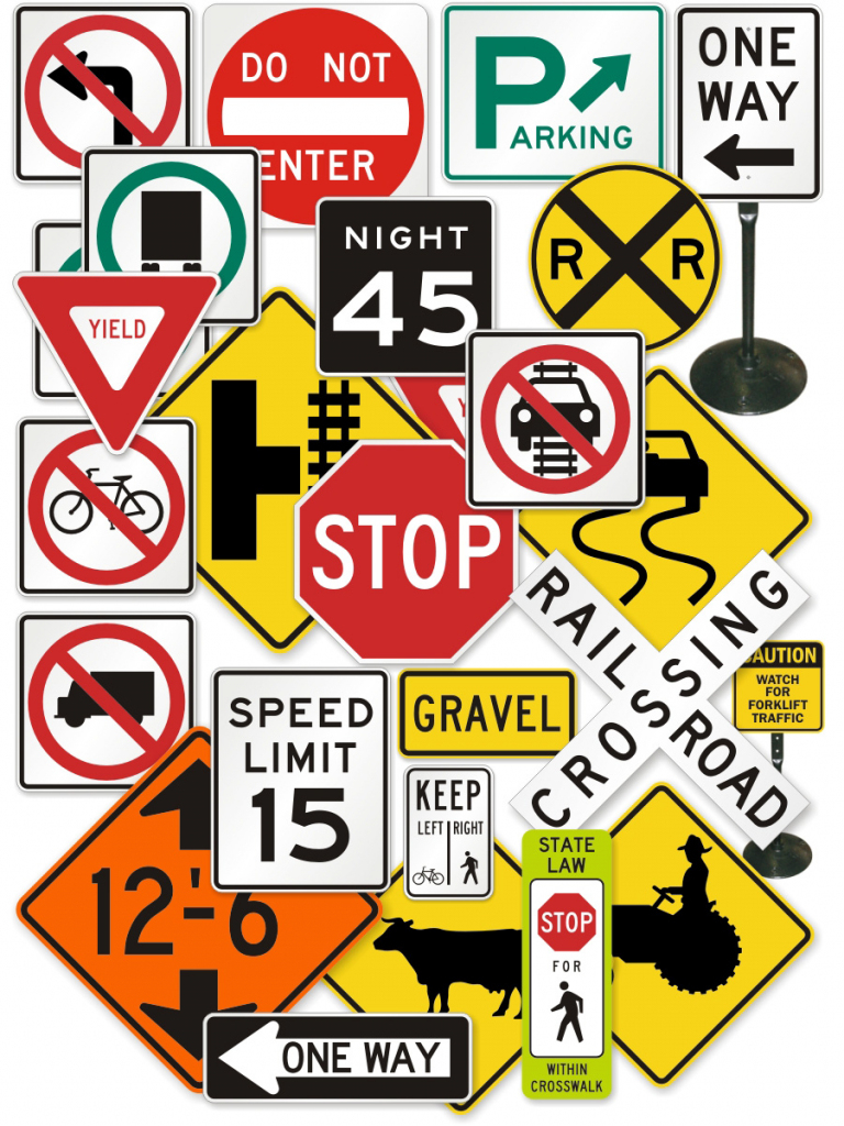 Free Signs, Download Free Clip Art, Free Clip Art On Clipart Library | Printable Road Signs Flash Cards