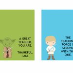 Free Star Wars Teacher Appreciation Day Printable   Ftm | Printable Star Wars Cards