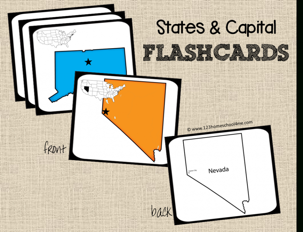 Free State Capitals Game | Cc: Misc | Pinterest | States And | State Capitals Flash Cards Printable