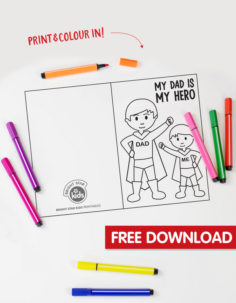 Free Super Dad Father&amp;#039;s Day Printable | Super Dad Card Printable