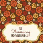 Free Thanksgiving Printables   Frugal Fanatic | Free Printable Thanksgiving Place Cards