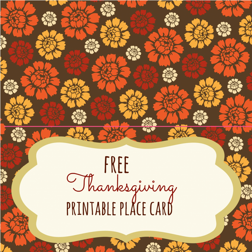Free Thanksgiving Printables - Frugal Fanatic | Free Printable Thanksgiving Place Cards