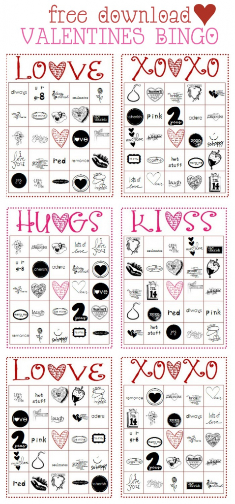 Free Valentines Bingo Cards | Free Printable Bingo Cards