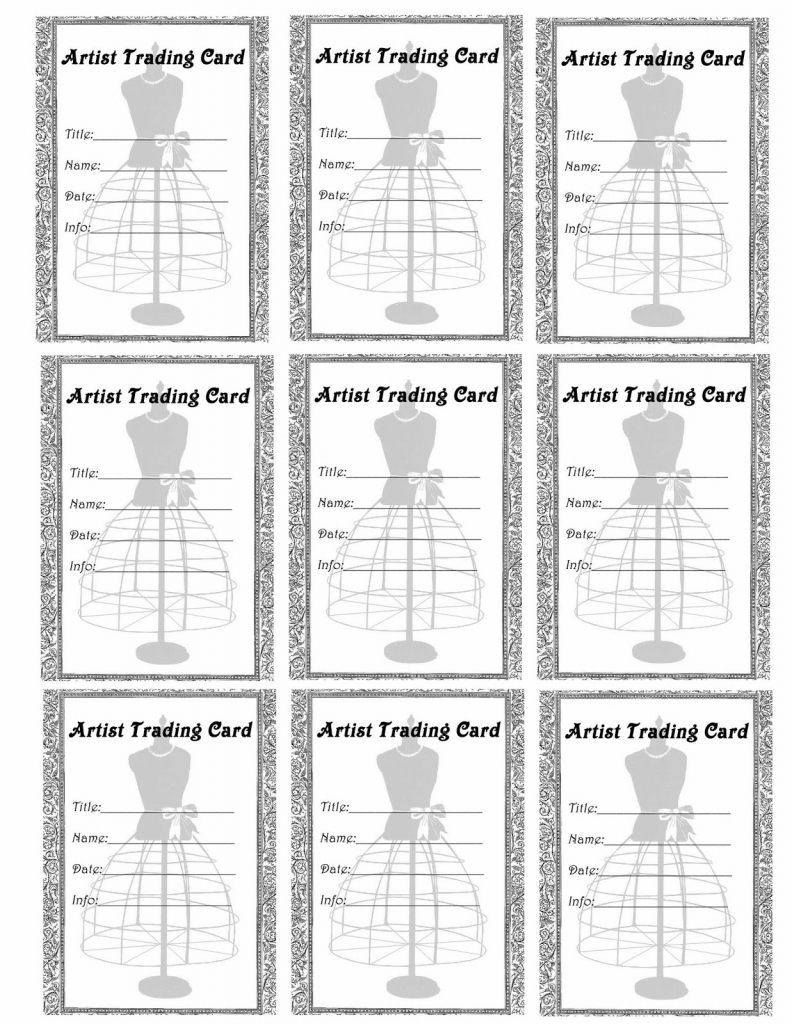 Free Vintage Digital Stamps**: Free Printable - Artist Trading Card | Printable Artist Trading Card Labels