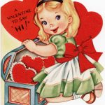 Free Vintage Image ~ A Valentine To Say Hi!   Old Design Shop Blog | Printable Vintage Valentines Day Cards