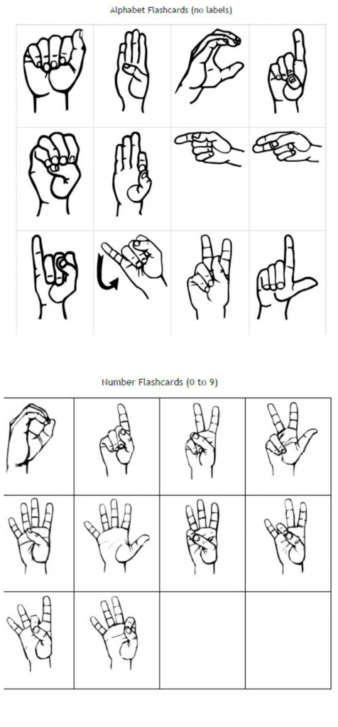 Freebie Friday: Free Printable Asl Alphabet Flashcards Pack | Best | Printable Sign Language Flash Cards
