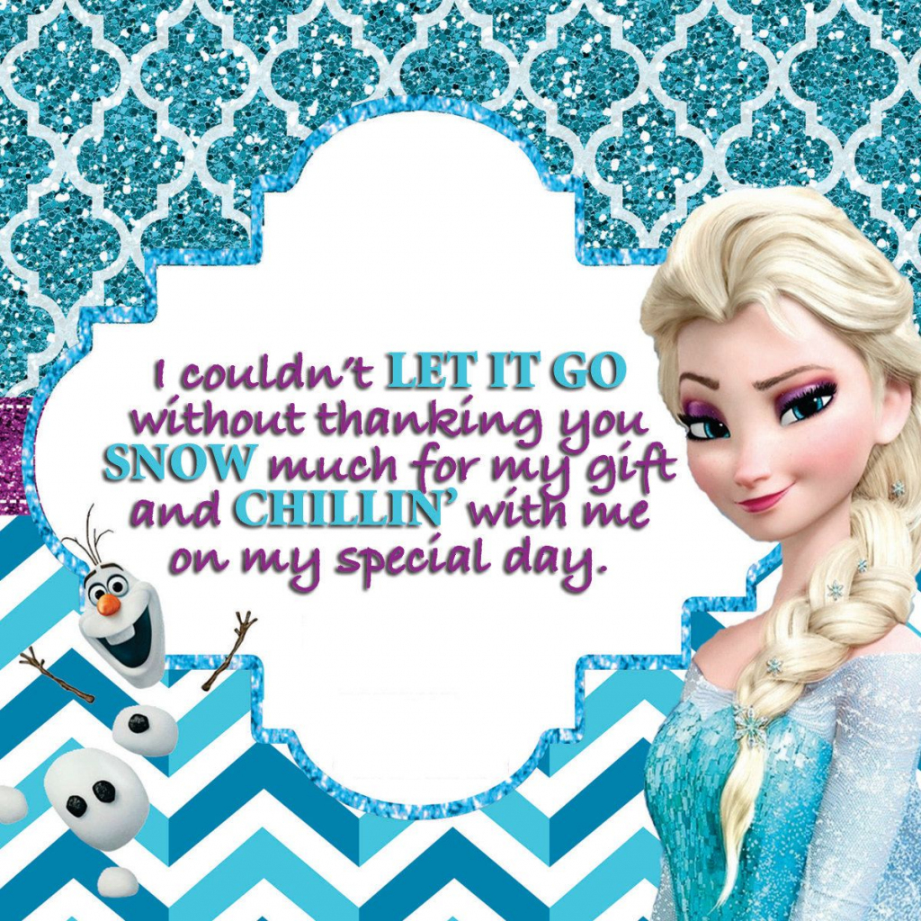 Frozen Birthday Party, Disney Frozen Printables, Frozen Party Pack | Disney Frozen Thank You Cards Printable