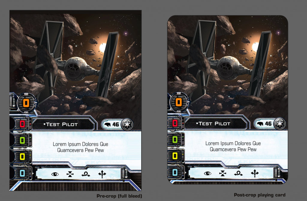 Full-Art Pilot Template Design For X-Wing Supremacy : Xwingtmg | X Wing Printable Cards