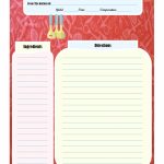 Full Page Recipe Card | Printable Recipe Cards | Printable Recipe | Printable Recipe Card Template