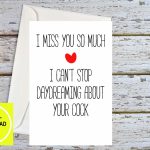 Funny Miss You Miss You Cards Miss You Boyfriend Miss You | Etsy | I Miss You Cards For Him Printable