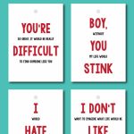 Funny Valentines Free Printable Labels / Cards | Parties Full Of Wonder | Free Funny Printable Cards