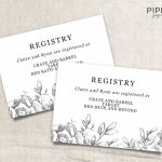 Gift Registry Template Free   Kleo.bergdorfbib.co | Free Printable Registry Cards