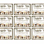 Girl Scouts: Brownies Free Printable Thank You Cards | Girl Scouts | Free Printable Eagle Scout Thank You Cards