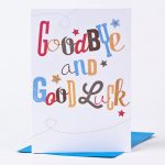 Good Luck Phrase For Greeting Cards And Print Elements. Hand Drawn | Free Printable Goodbye Cards