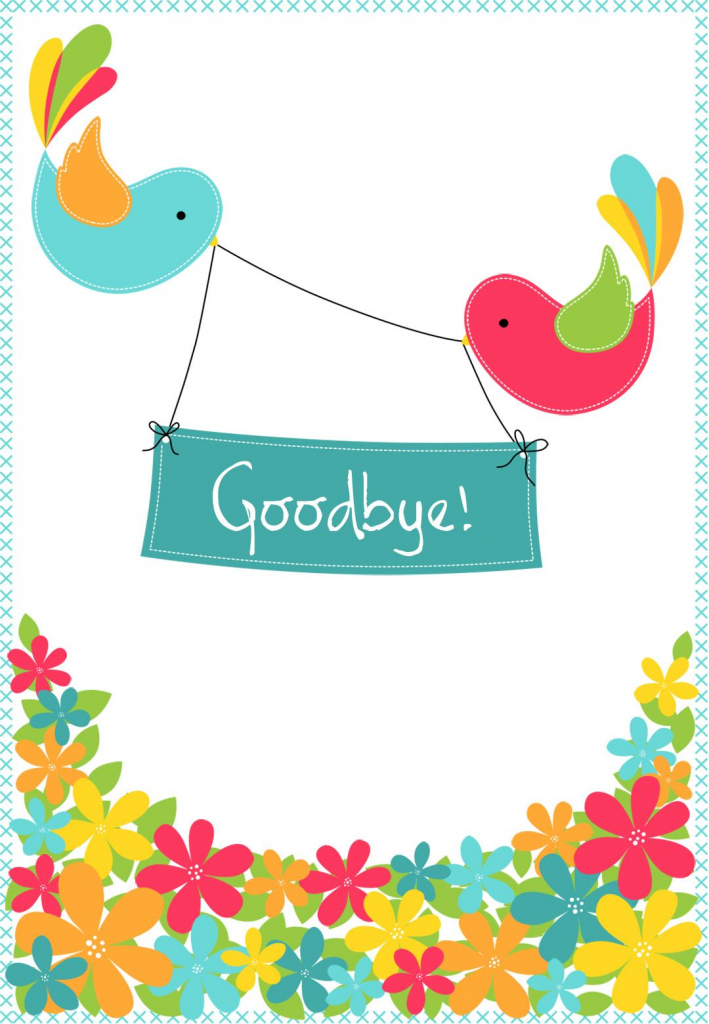 Goodbye From Your Colleagues - Free Good Luck Card | Greetings | Free Printable We Will Miss You Greeting Cards