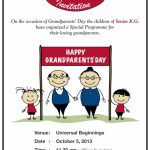 Grandparents Day Invitation Templates | Grandparents Day Invitation Cards Printable