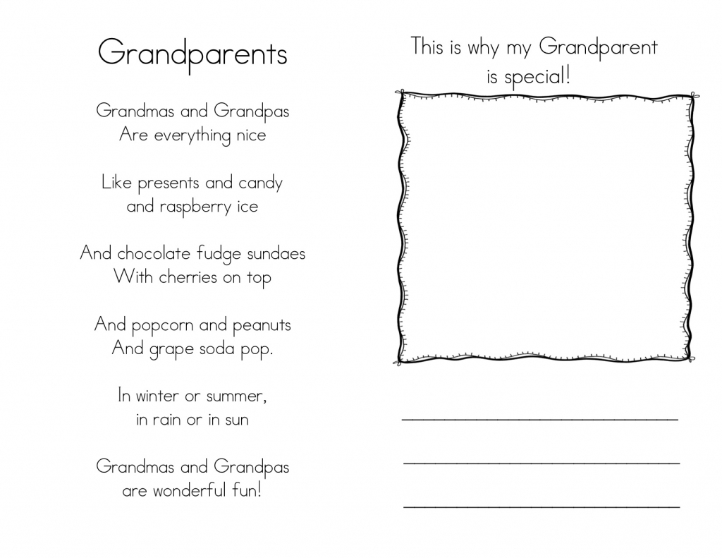 Printable Grandparents Day Invitation Template