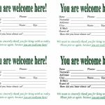 Guest Card Templates   Kleo.bergdorfbib.co | Printable Guest Cards For Apartments