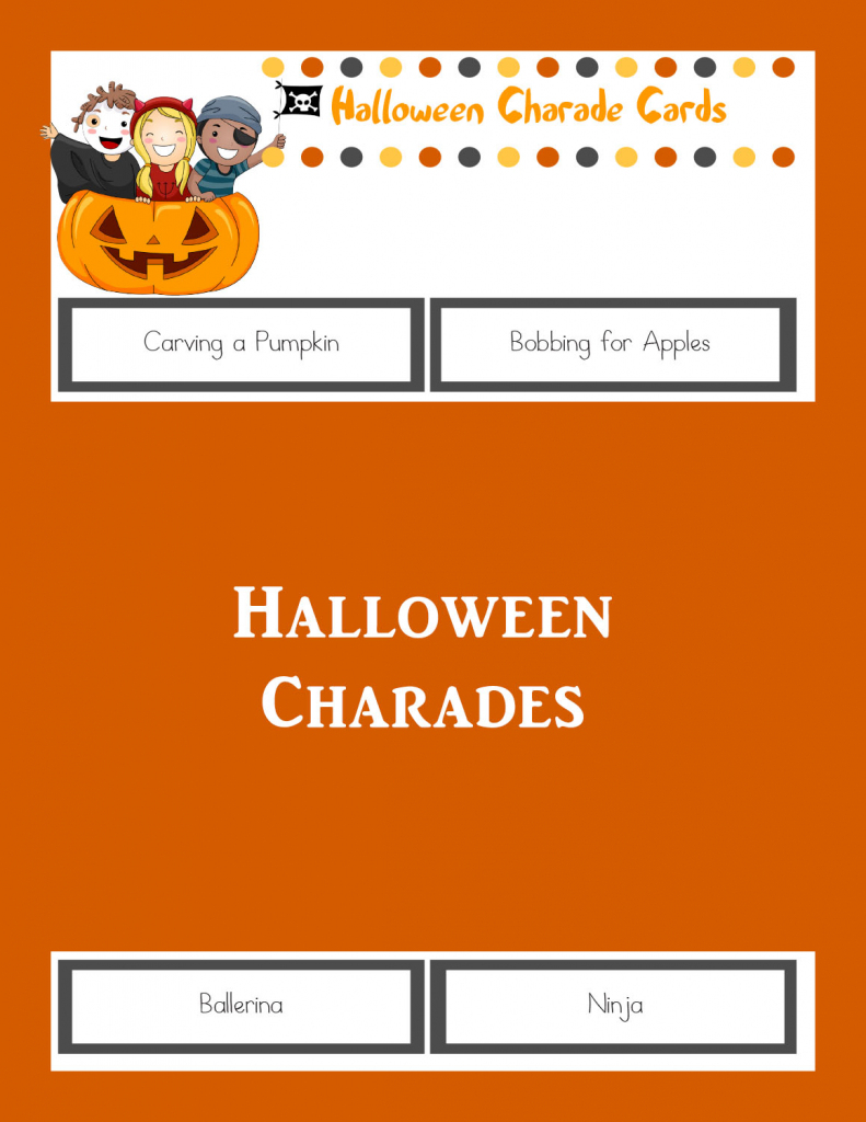 Halloween Charades: Printable Halloween Game - The Joys Of Boys | Free Printable Charades Cards