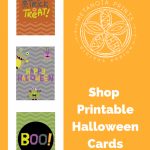 Halloween Printable Cards Instant Digital Download Halloween Party | Cute Printable Halloween Cards