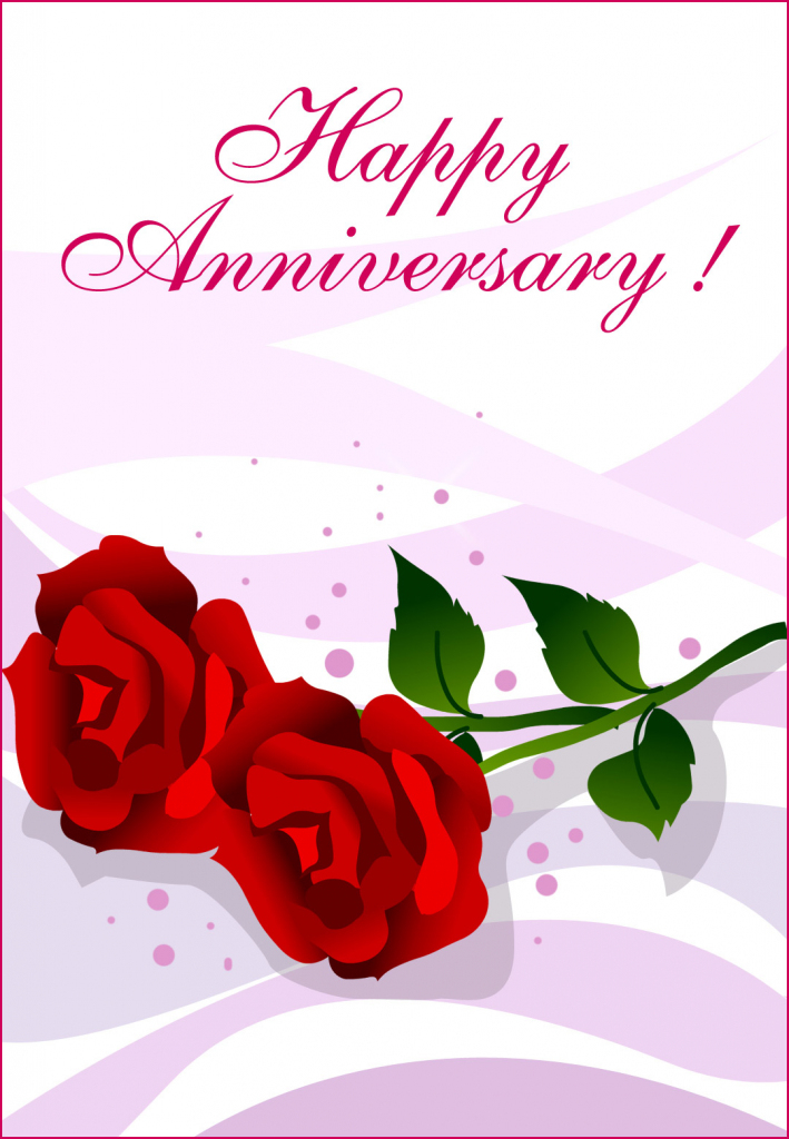 Happy Anniversary Roses - Happy Anniversary Card (Free) | Greetings | Printable Cards Free Anniversary
